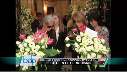 Políticos y periodistas enviaron condolencias por muerte de Fritz Du Bois (2/2)
