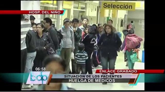 Huelga Médica: Aseguran que atención médica en Hospital del Niño es normal
