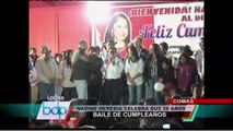 Nadine Heredia se dio baño de popularidad en actividad por su cumpleaños