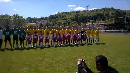 Finale Vétérans FCMR - FC Manziat / présentation des joueurs