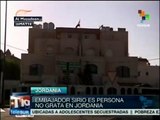 Jordania declara a embajador sirio persona non grata
