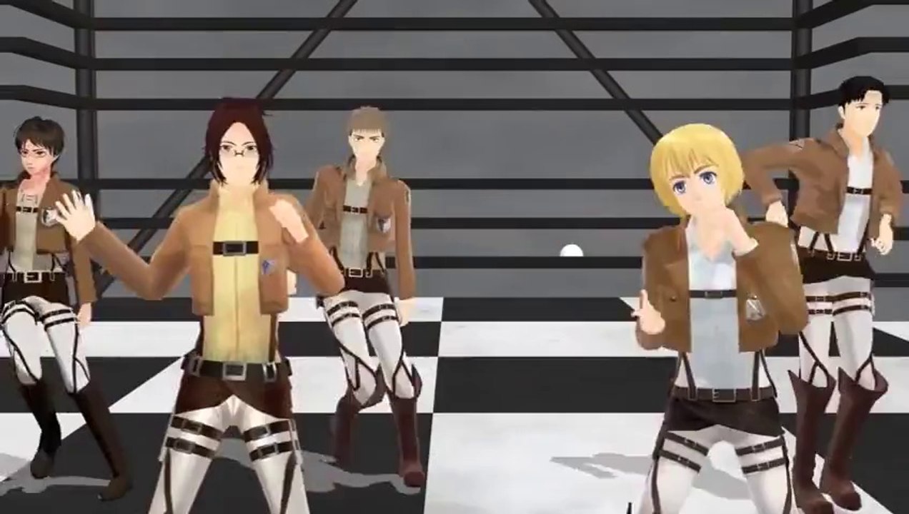 [MMD 進撃の巨人] 1000%LOVE