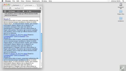 Formatting The Content Boxes