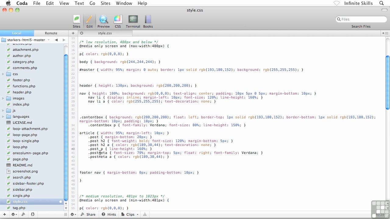Formatting The Loop Area