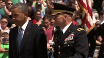 Obama en ceremonia del Día de los Caídos