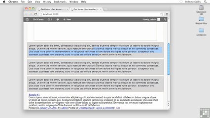 Formatting The Content Boxes