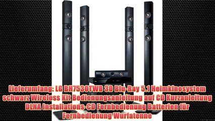 LG BH7530TWB 3D Blu-Ray 5.1 Heimkinosystem mit Wireless Lautsprecher (1200 Watt HDMI) schwarz