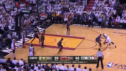 LeBron James Reverse Dunk AND1 vs Pacers - Game 4