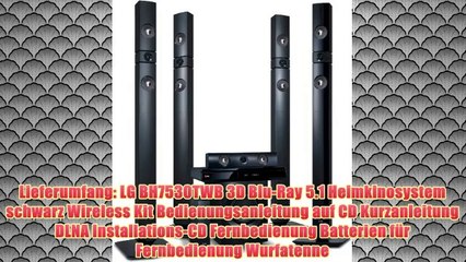 LG BH7530TWB 3D Blu-Ray 5.1 Heimkinosystem mit Wireless Lautsprecher (1200 Watt HDMI) schwarz