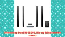 Sony BDV-E6100 5.1 Blu-ray Heimkinosystem (1000 Watt 3D W-LAN Bluetooth NFC) schwarz