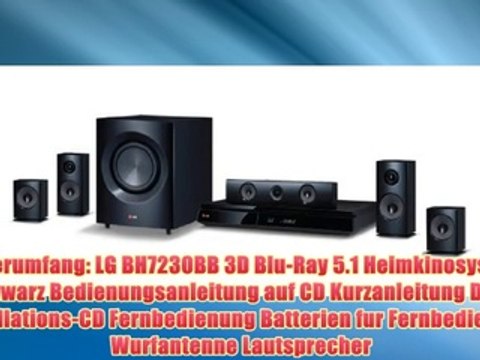 LG BH7230BB 3D Blu-Ray 5.1 Heimkinosystem (HDMI) schwarz