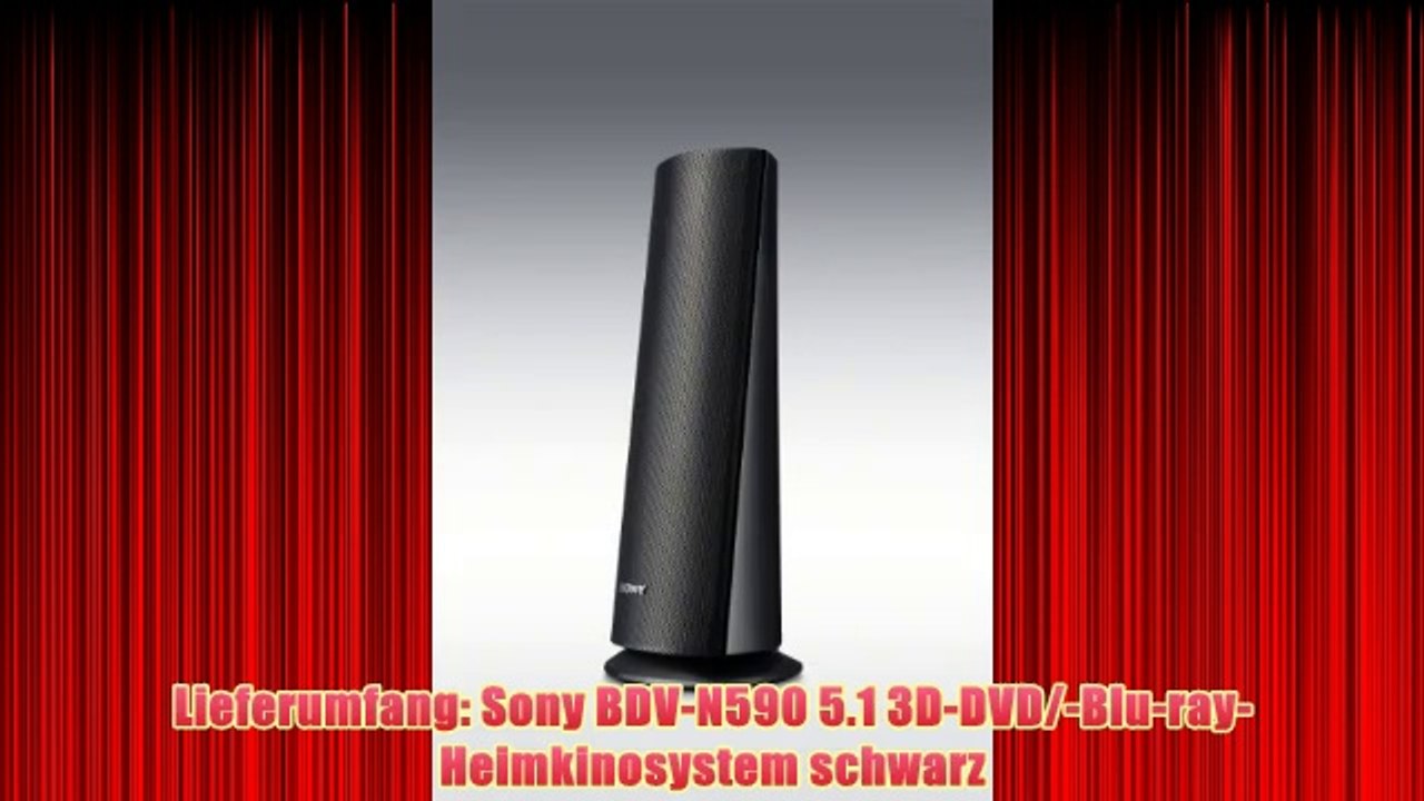Sony BDV-N590  5.1 3D-DVD/-Blu-ray-Heimkinosystem (2 HDMI-EingÃ¤nge 2D/3D-Konvertierung) schwarz