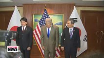 U.S. seeks cooperation among S. Korea, U.S. and Japan on missile defense