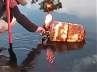 how to destroy the old gas cylinder.