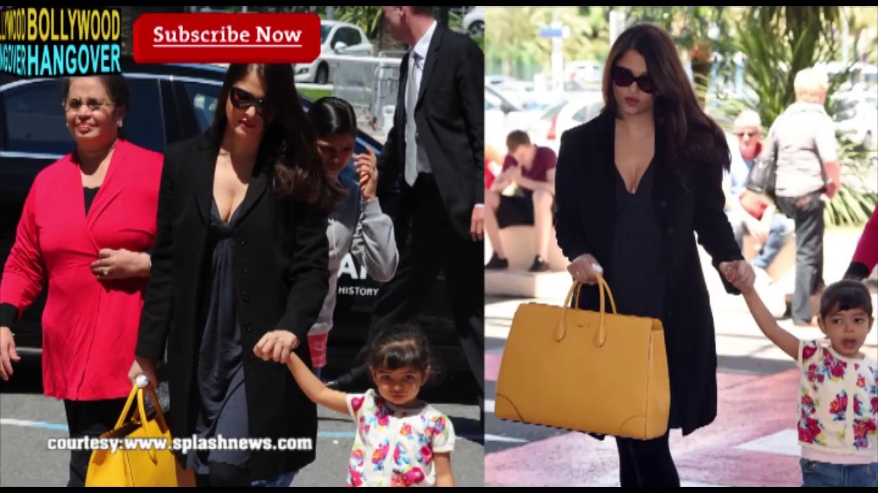 Cannes 2014 Aishwarya Rai BIDS GOODBYE to Cannes 2014 along with Daughter Aradhya Bachchan
