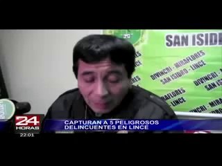 Policía Nacional detuvo a peligrosos delincuentes en Lince