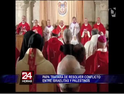 Papa Francisco trata de resolver conflictos entre Israel y Palestina