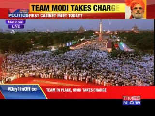 Team in place, Modi takes charge
