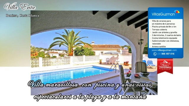 Alquiler villas, Benissa, Costa Blanca, villa Erita