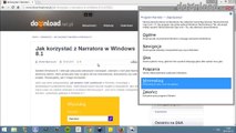 Jak korzystać z Narratora w Windows 8.1