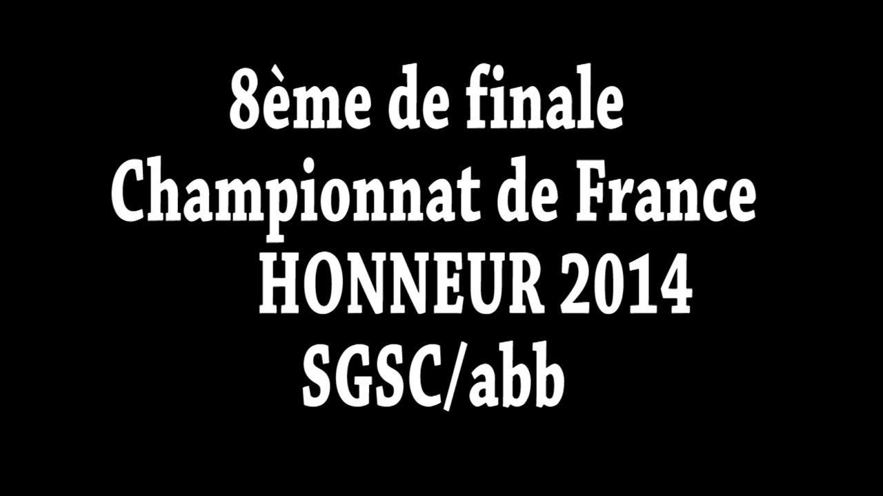 8ème finale CHAMPIONNAT DE FRANCE - SGSC - SAINT GIRONS SPORTING CLUB
