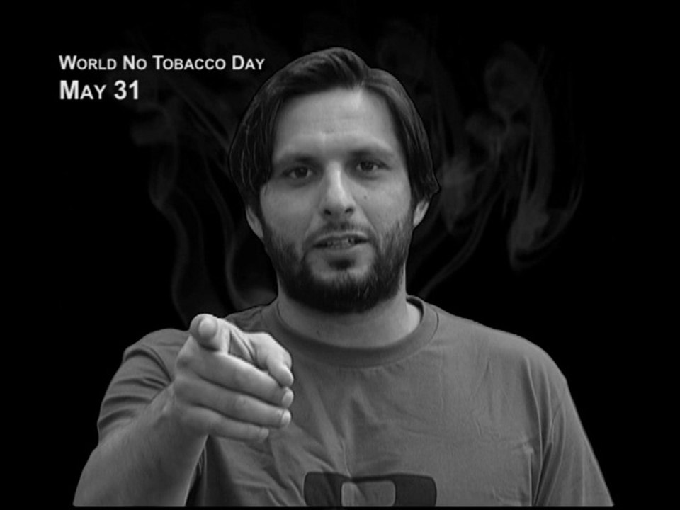 Anti-Tobacco Campaign Message by Shahid Khan Afridi