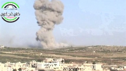 Syrian rebels blow up a military base