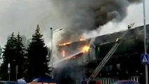 Ice hockey arena in Ukraine's Donetsk burns down