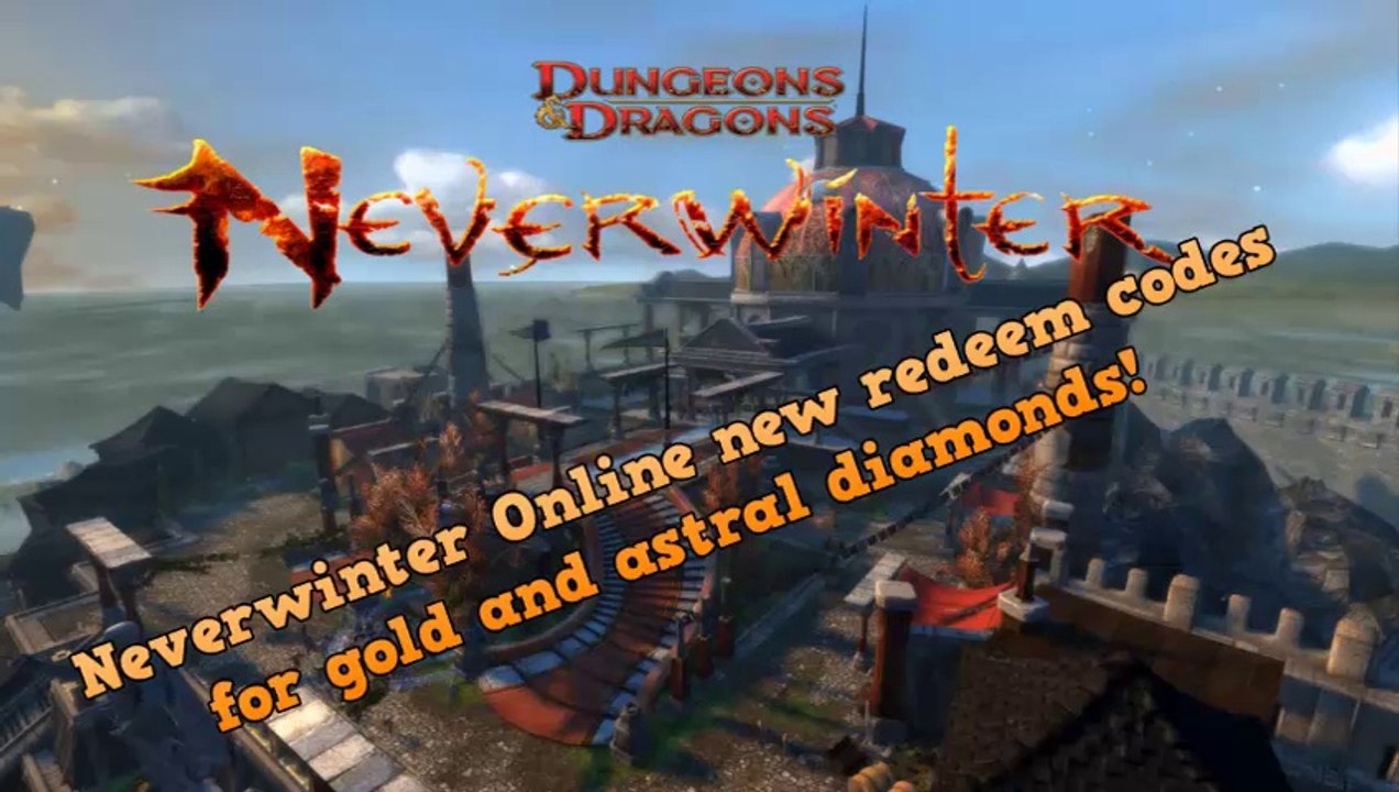 New Neverwinter Online redeem codes 2014