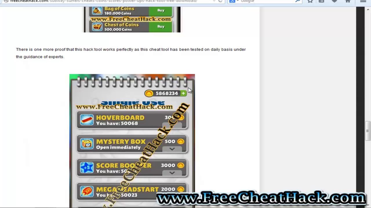Subway Surfers Cheats Coins Power Ups Hack Tool ( No Survey Download ) With Proof