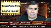 MLB Pick St Louis Cardinals vs. New York Yankees Odds Prediction Preview 5-27-2014