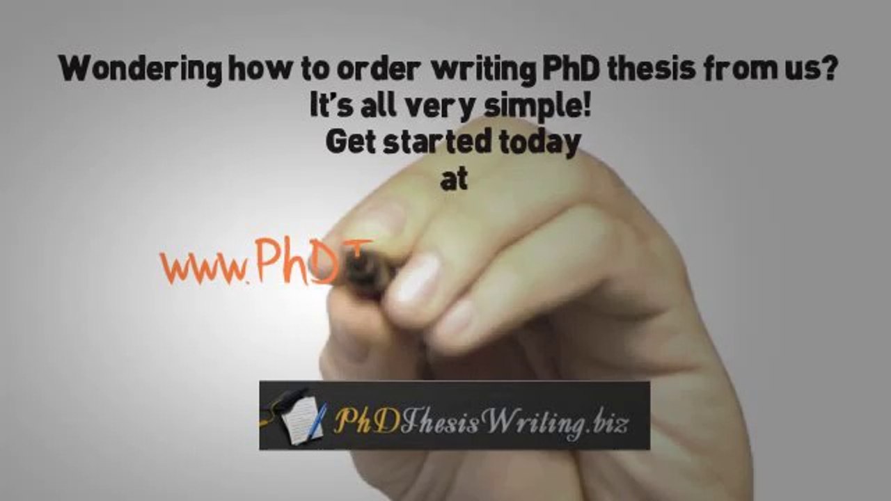 Help with PhD Thesis Writing