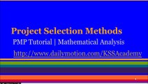 PMP® Exam Prep Online, PMP Tutorial | Profitable Project Selection Methods, Mathematical Analysis