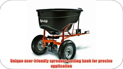 Agri-Fab 45-0463 SmartSPREADER 130-Pound Max Tow Behind Broadcast Spreader Black