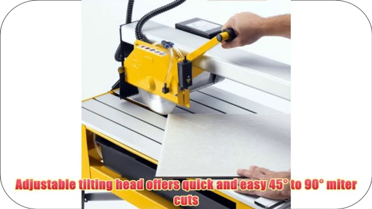 QEP 83200 24Inch Bridge Tile Saw with Water Pump and Stand Video
