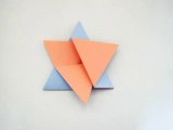 Fleur origami pour faire une carte
