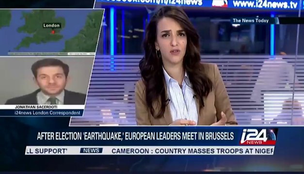 Jonathan Sacerdoti on i24news discussing European leaders' talks after the election results.