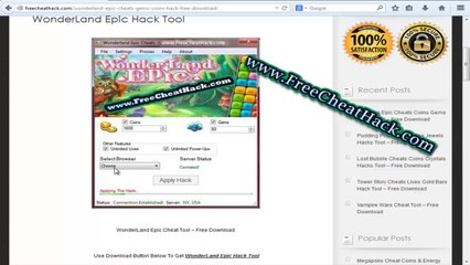 Wonderland Epic Hack Tool 2014 Updated ( With Proof )
