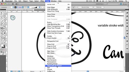 Working with Illustrator CS5 Variable Widths