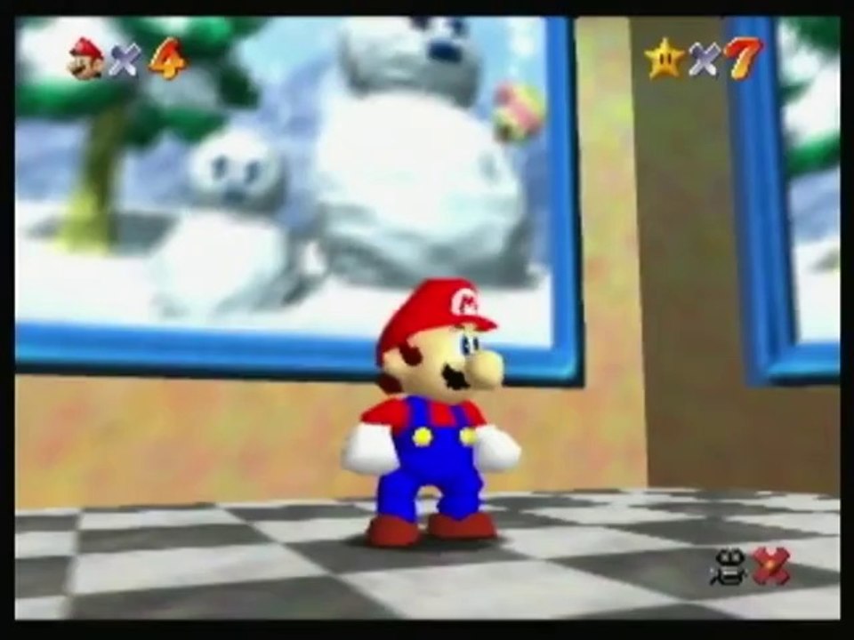Super Mario 64 test footage