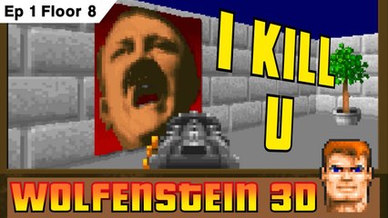 WOLFENSTEIN 3D Ep 1 Floor 8 Gameplay Walkthrough Series