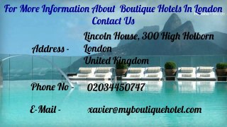 Butique Hotels In London