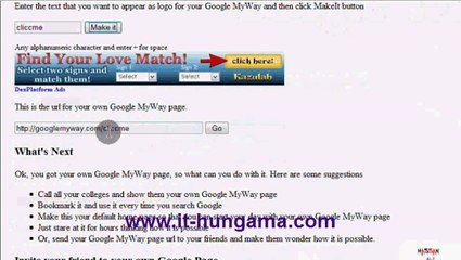 How to change google logo with your name