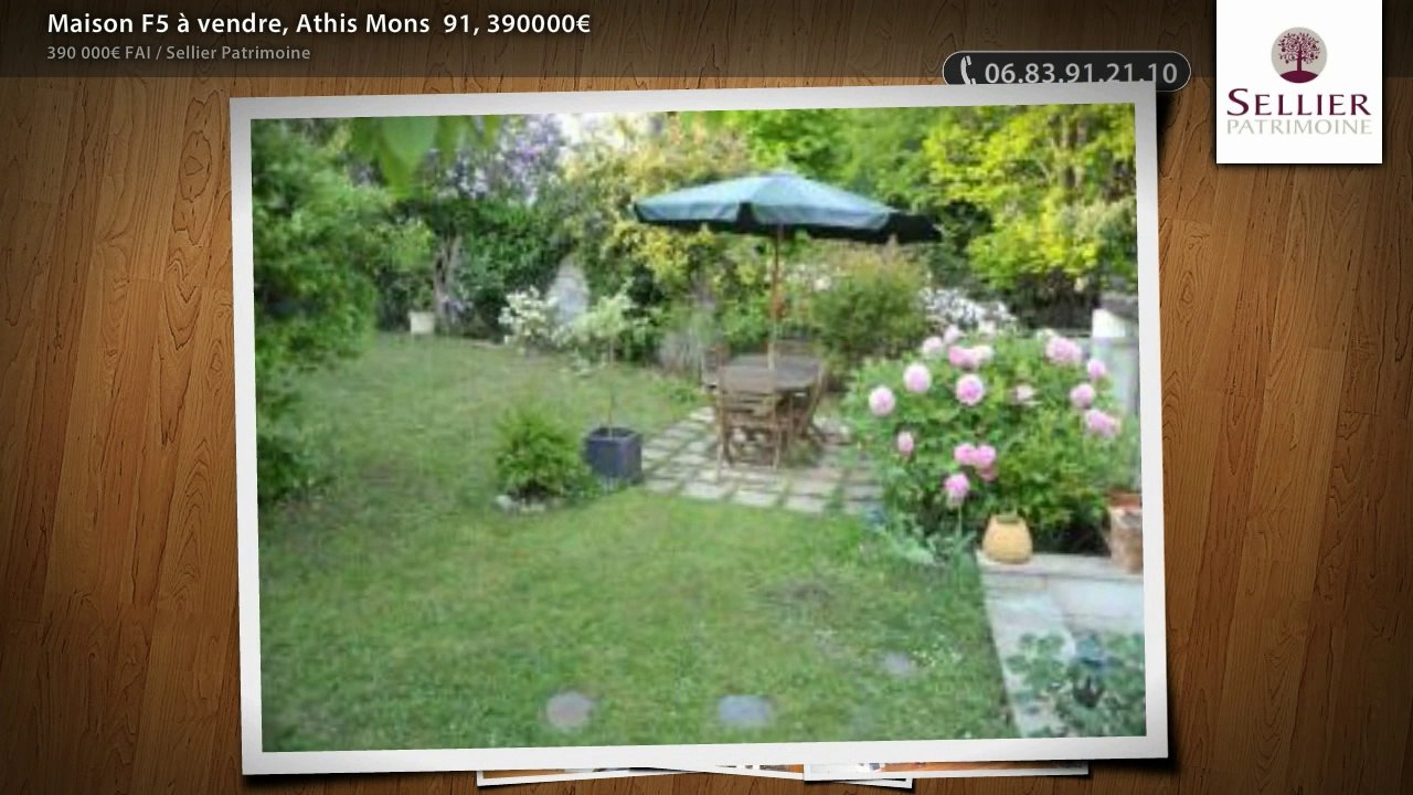 Maison F5 à vendre, Athis Mons  91, 390000€