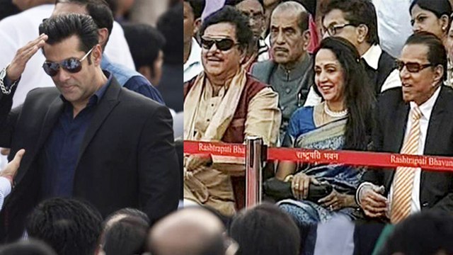 Narendra Modi's Oath Taking Ceremony | Salman Khan, Vivek Oberoi, Hema Malini, Salim Khan