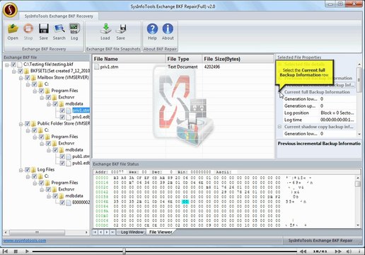 SysInfoTools Exchange BKF Repair
