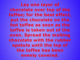 How to Make Chocolate Toffee Squares