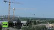 NATO nazi cowards fire missiles on Donetsk airport