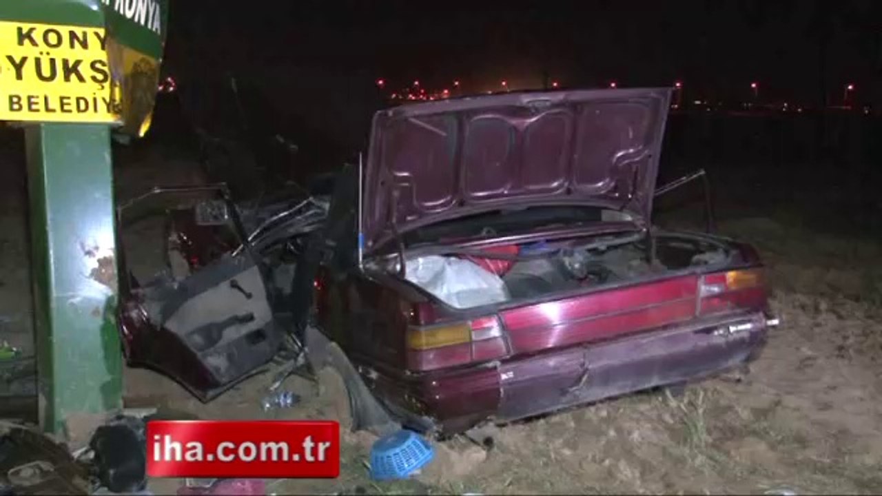 Cenazeye giderken kaza geçirdi- 5 yaralı -KonyaMesaj
