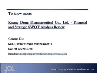 Kwang Dong Pharmaceutical Co., Ltd.